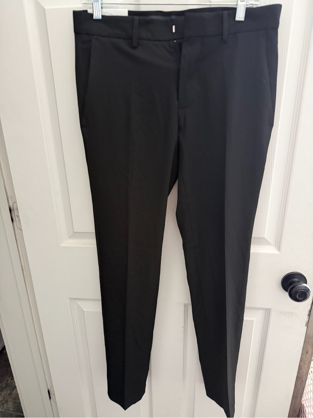 Haggar Men's Black Dress Pants - Straight Fit